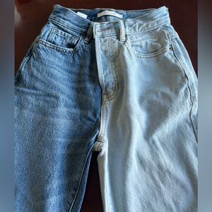 PACSUN Two Toned High Waisted Jeans, Size 23